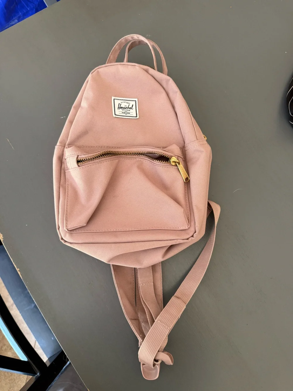 Herschel Supply Company Dusty Pink Mini Backpack with Gold Hardware